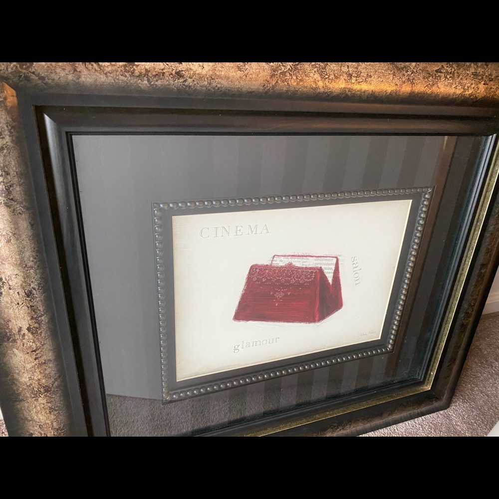 23x26.5” home decor framed wall art 🖼 👛 👜